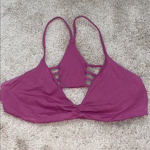 Women’s RVCA bikini top straps lavender - size L